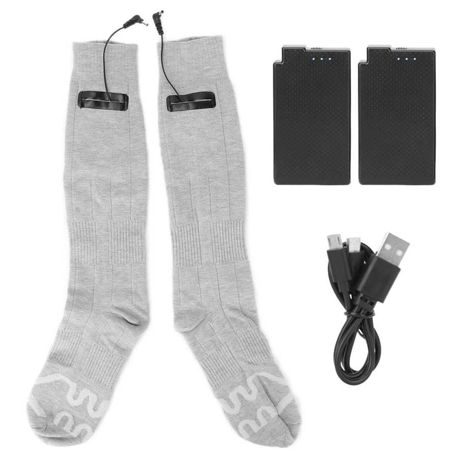 Calze riscaldate per esterni invernali calze termiche per riscaldamento a batteria scaldino da sci scaldino rapido impostato di calze calde