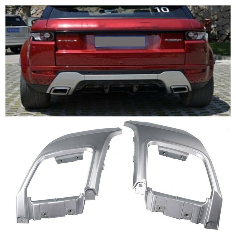 Auto Achterbumper Staart Uitlaat Cover Trim Voor Land Rover Range Rover Evoque Dynamische L + R Set LR028087 LR028089: Default Title