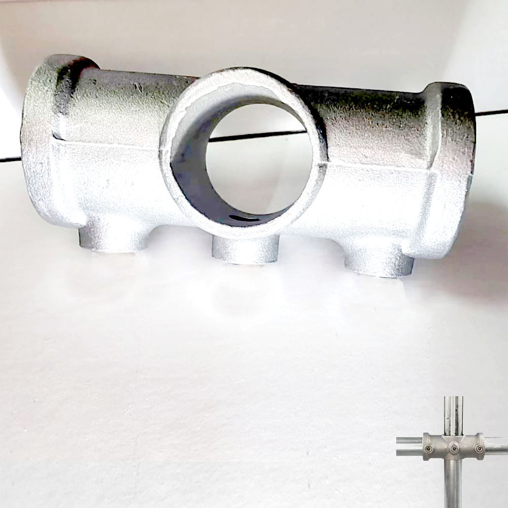 Conector de aleación de aluminio, Base en T de codo, accesorio plano tridimensional, sujetador de conexión, piezas de estante de tubo de acero de 20mm: Blanco