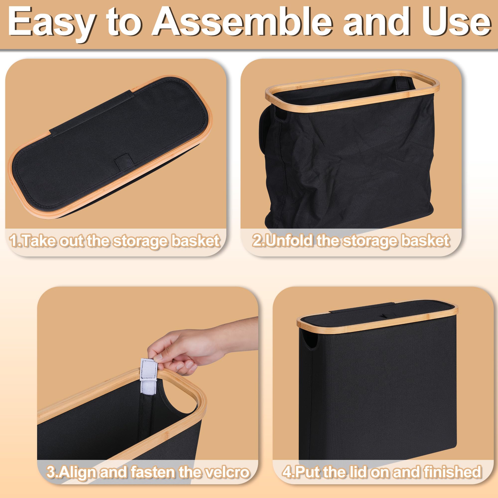 Cestino per carta igienica Porta carta igienica da 28 litri con coperchio per organizer da bagno con supporto autoportante può contenere fino a 9-12 rotoli