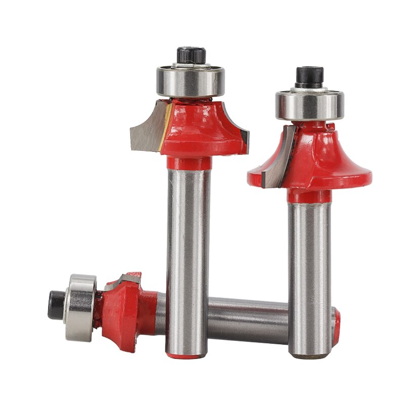XCAN Wood Corner Rounding Router Bit 8mm Shank Round-Over Router Bits Woodworking Engraving Tool Tungsten Carbide Milling Cutter