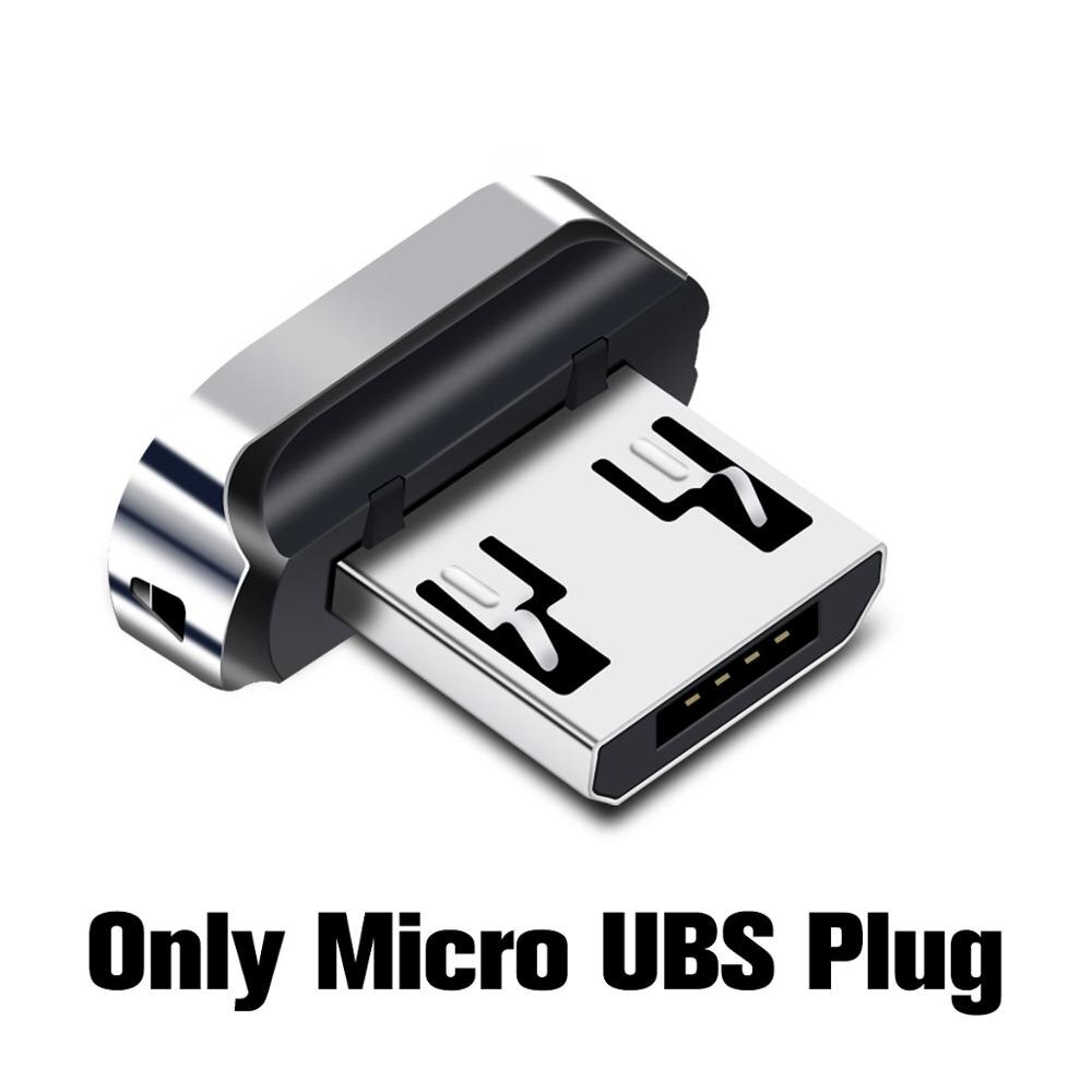 Magnetisk kabeladapter för anmone fonken 4- -polig magnetisk laddare kabelspetsar magnetkontakt för iphone micro usb typ c kabel: 1 st mikroplugg