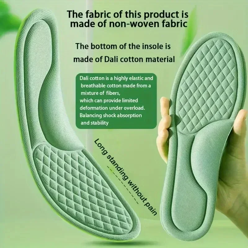 Plantillas ortopédicas de espuma viscoelástica suave, 1-10 pares, plantilla desodorizante Unisex, zapatos deportivos, absorbe el sudor, accesorios antibacterianos para zapatos