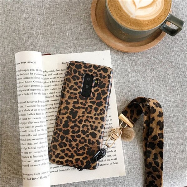 DCHZIUAN Leopard Print Telefon Fall Für Samsung Galaxy Note 10 S8 S10 S9 Plus HINWEIS 8 HINWEIS 9 Fall luxus Abdeckung Mit Lanyard: For Galaxy S10 / no lanyard