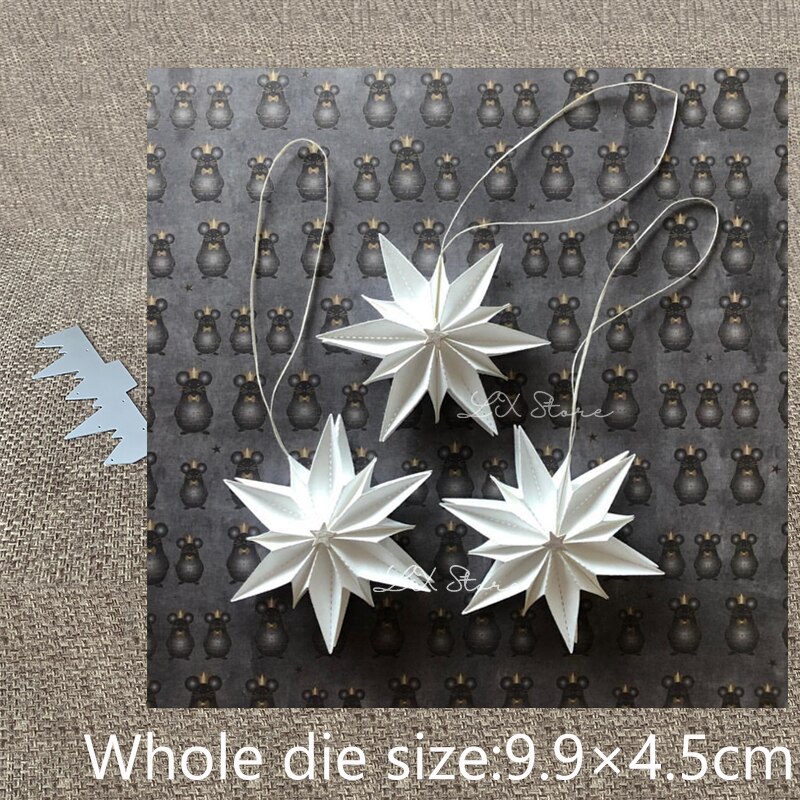 Håndværk metal udstansning udstansning folde stjerne blomst dekoration scrapbog album papir kort håndværk prægning udstansninger: Default Title
