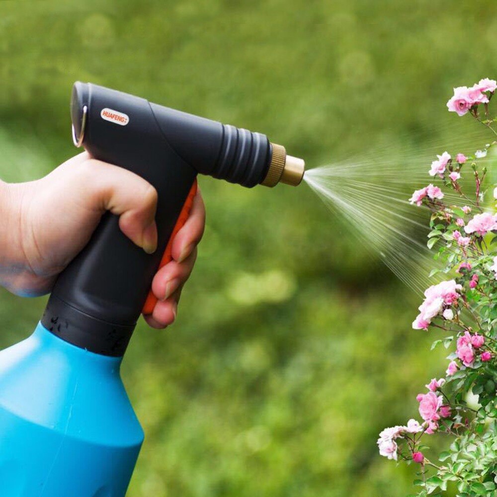 1Pc 680ML plastic Trigger sprayer Adjustable Copper nozzle Manual spray bottle Hand Pressure Air Compression Home Garden sprayer
