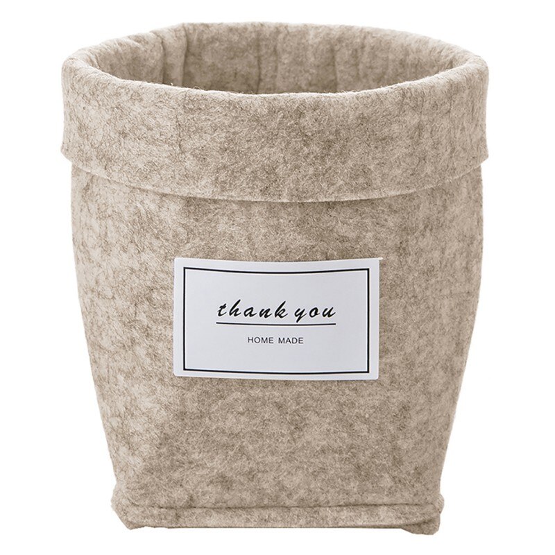 Nordic Storage Folding Flower Pot Felt Desktop Storage Fleshy Flower Pot table office and home decoration