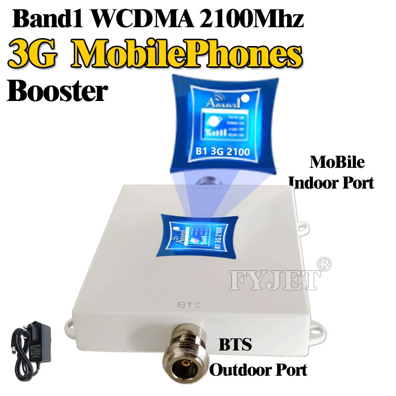 Amplificateur 3G WCDMA pour téléphones portables, répéteur de Signal 2G/3g/4g, 2100/B1/UMTS/LTE2100Mhz: Only 2100 Booster