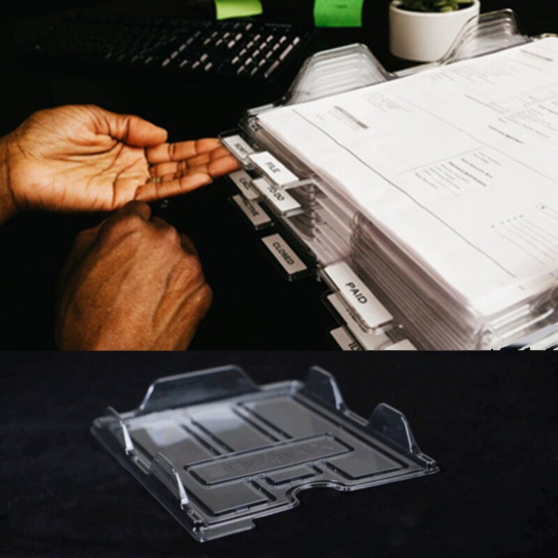 10pcs/set File Storage Rack Document Organizer A4 Desk Storage Box Stackable Magazine Paper Folder Paper Office Organizer Tray