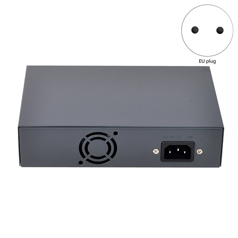 PSE604GS 4 Port POE + 1 Port Uplink + 1 Port SFP 65W IEEE802.3At / Af Standard All Gigabit POE Network Switch(EU Plug)
