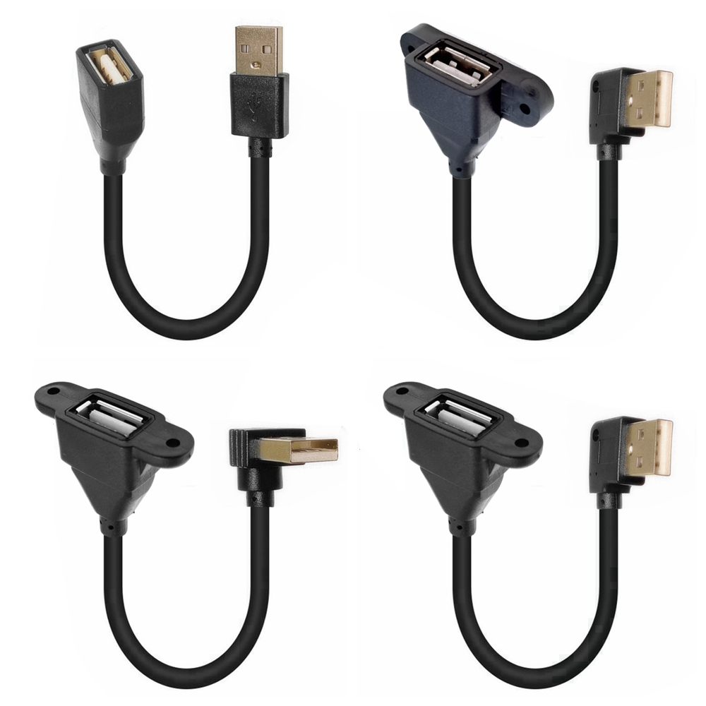 USB 2.0 Verlengkabel Data Man-vrouw Kabel Extender 0.1M 0.25M 0.5M 1M voor Telefoon opladen Computer USB 2.0 Uitbreiding