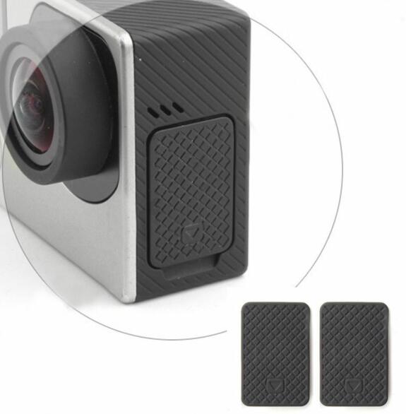 2 Stks/partij Usb Zijdeur Cover Vervanging Voor Gopro Hero 4 3 + 3 Zwart Zilver Voor Gopro Camera Accessoires