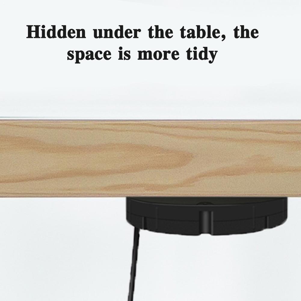 20mm Wireless Charger - Invisible Desktop Mount - Hidden Furniture Charger for iPhone Samsung