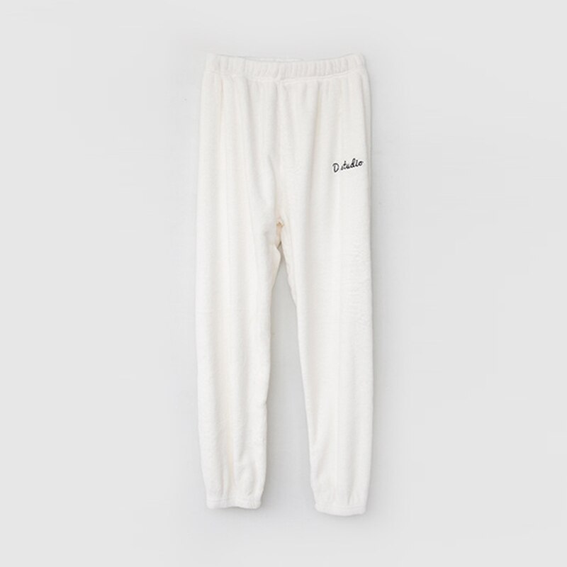 HEFLASHOR majtki domowe dla dzieci zimowe polarowe spodnie piżamy spodnie od piżamy salon nosić dzieci śpiące spodnie Homewear ciepłe spodnie