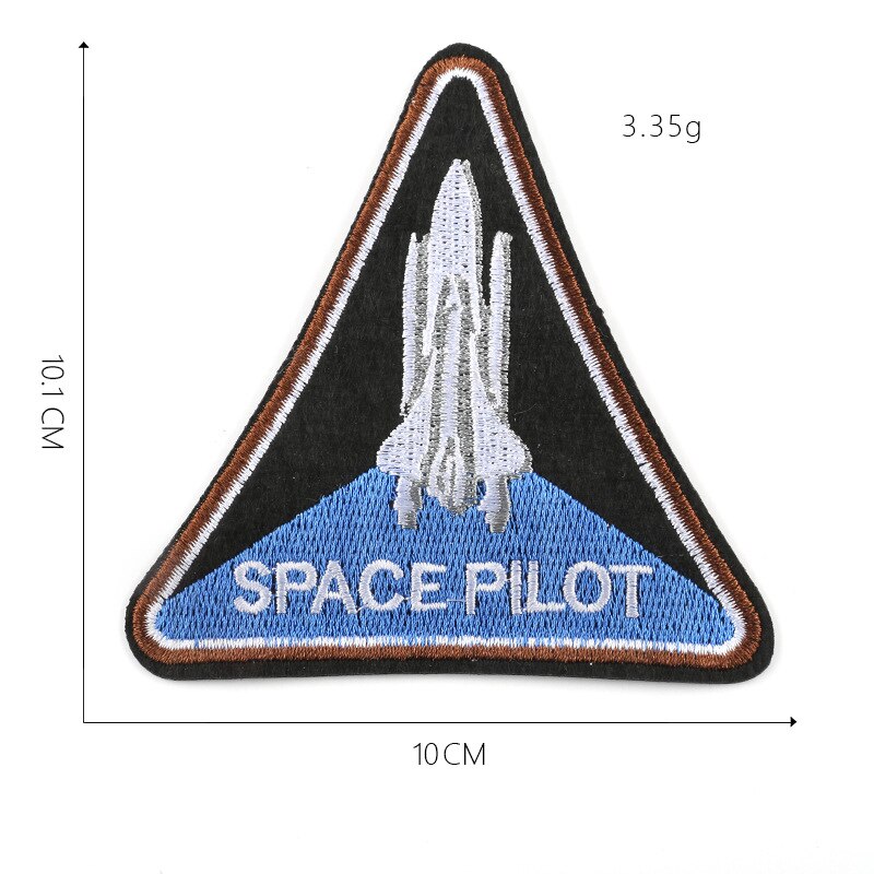 Rumskib astronaut stof klistermærker kan stryges tøj tilbehør broderi patch, tøj rygsæk gør-det-selv dekoration: 7