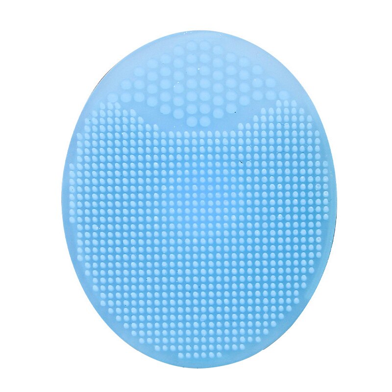 Silicone Facial Face Scrub Brush Wash Pad Dirt Remover Deep Clean Blackhead Baby Massage Wash Pad Face Exfoliating FDA Blackhead: blue