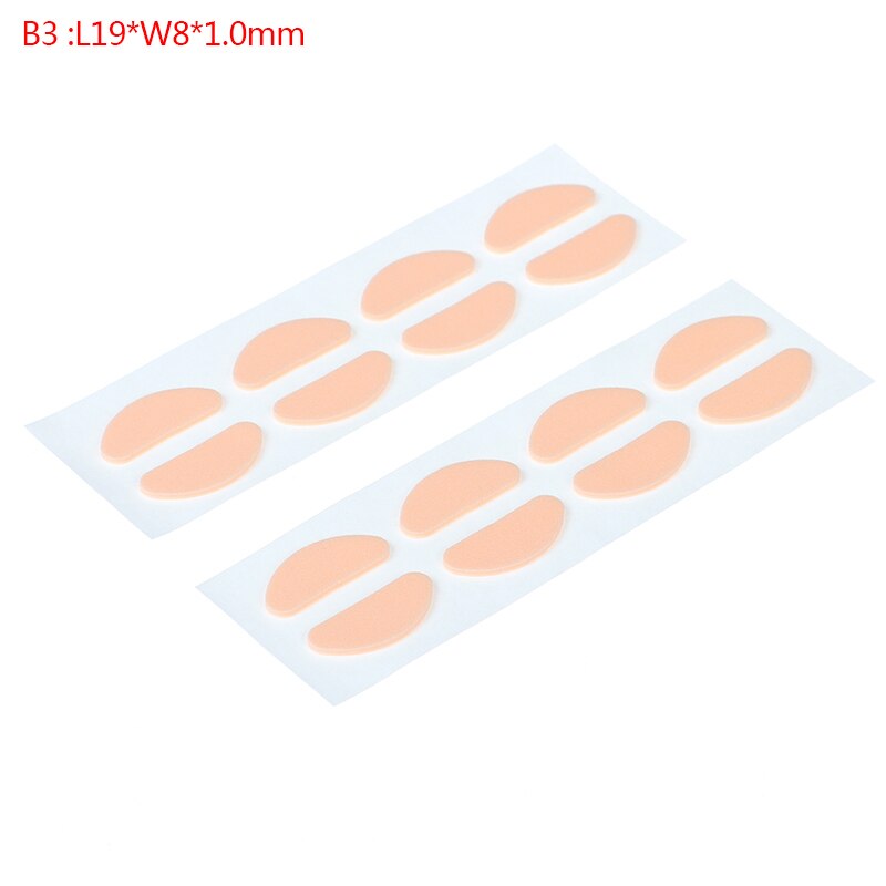 Coussinets de nez en mousse souple unisexe, 8 paires, antidérapants, auto-adhésifs pour lunettes: B3