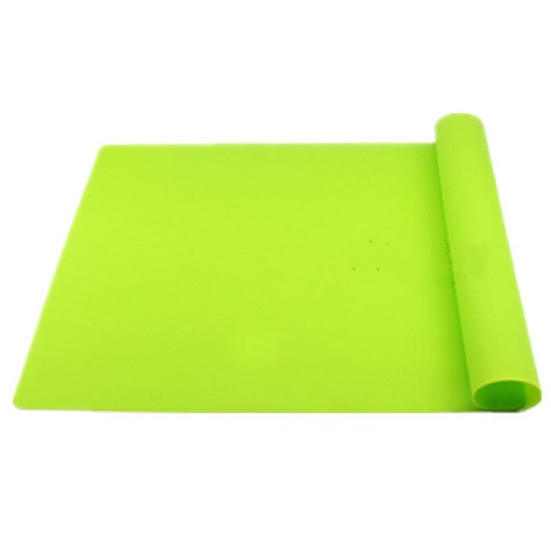 Siliconen Pad Mat Bakvormen Mat Siliconen Oven Warmte-isolatie Pad Cookies Matten Bakken Liner Non-stick Dikke Keuken Gereedschap: green