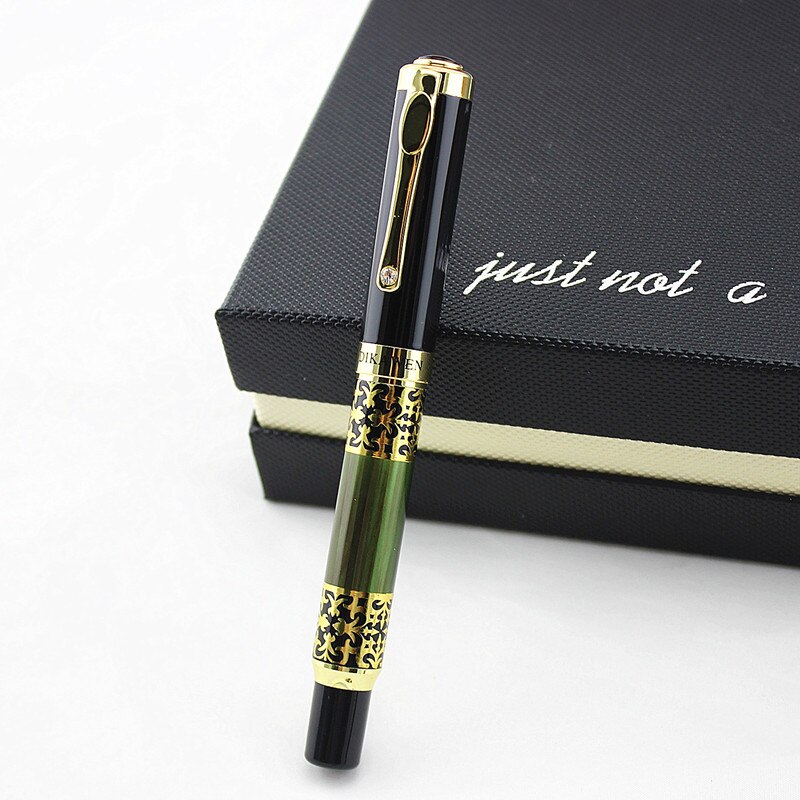 DIKA WEN 8012 brand F nib Cute metal Fountain pen school Office Stationery Kawaii Writing ink pens