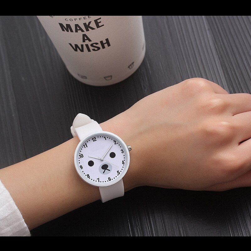 Voor schoolstudenten polshorloges voor jonge jongens en meisjes, kwartsklok waterdicht, kinderhorloge met coole beer, kinderhorloge cartoon  xx3075: 3