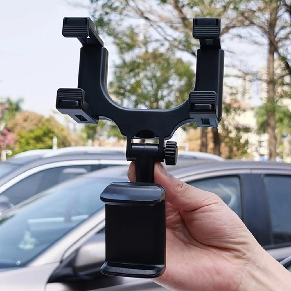 Mobile Phone Holder Adjustable Car Auto Rearview Mirror Mount Cell Phone Holder Bracket Stand