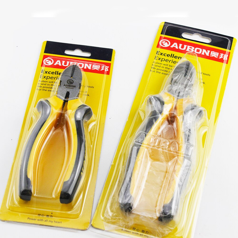 AUBON 1pc* 6" 8" Diagonal Cutting Pliers Plastic Side Cutter Diagonal Pliers Cable Cutters Electrician Hand Tools