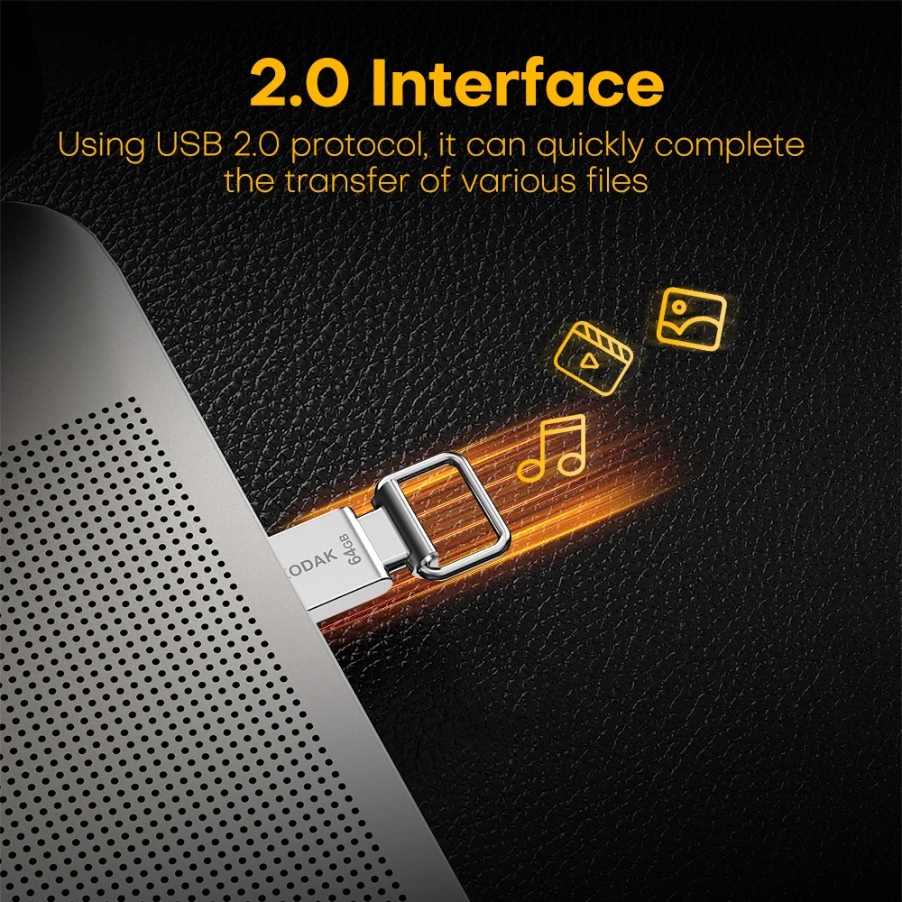 Original KODAK K112 Mini USB-Flash-Laufwerk USB2.0 Pen Memory Drive 32 GB 64 GB 128 GB U Disk USB2.0 Tragbarer Speicher für Auto-PC