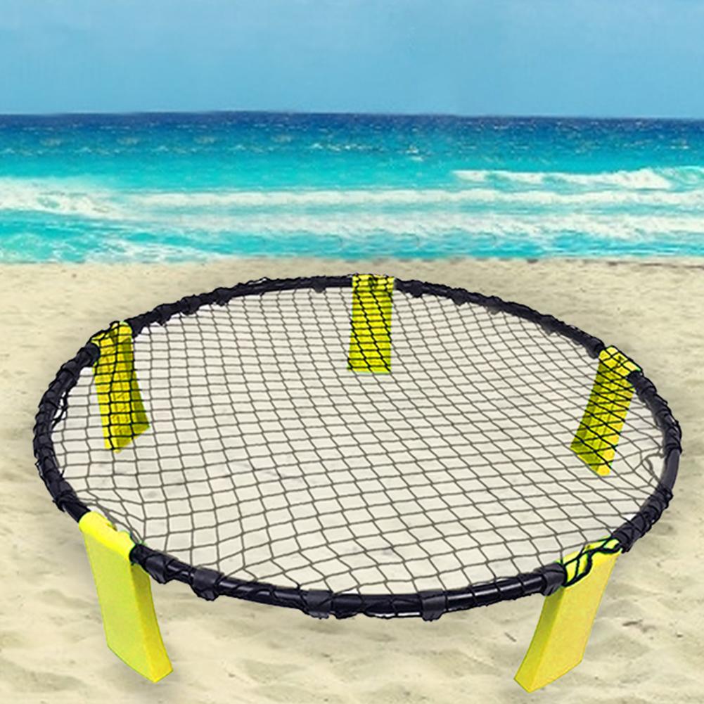 Mini jeu de balle de Volleyball de plage jeu de balle en plein air équipe sport Spikeball pelouse équipement de Fitness avec 3 balles volley-Ball Net 4 pièces