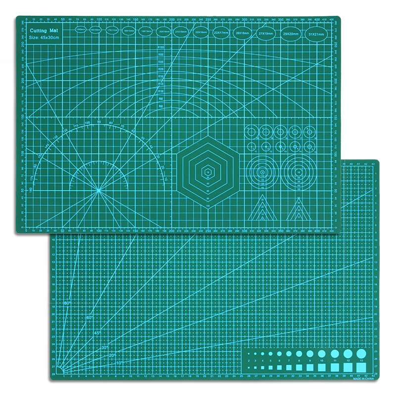 A3 Cutting Board Grid Line Cutting Board Craft Card Multicolor Double-sided Desktop Manual Cutting Pad 45* 30cm