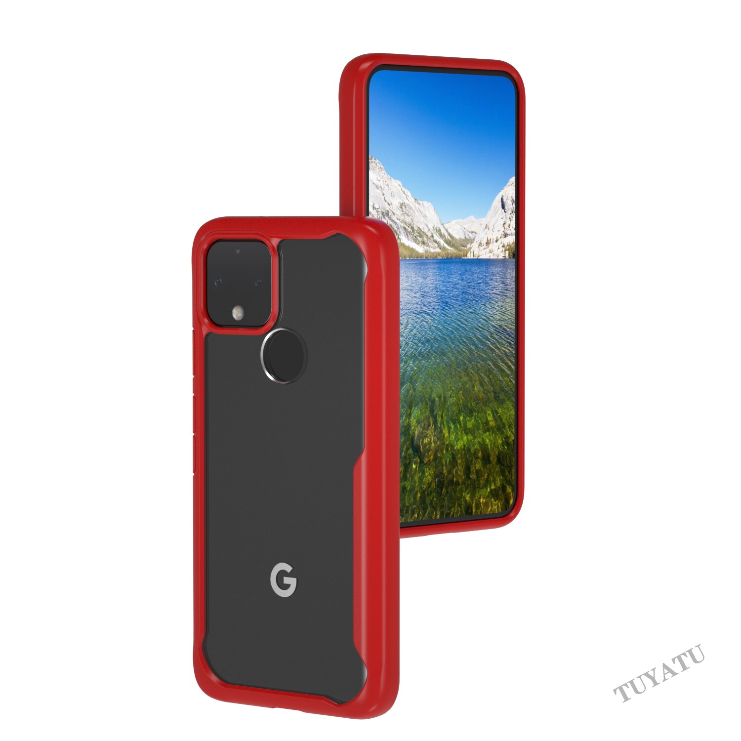 Shockproof Armor Case for Google Pixel 5 XL 5A Transparent Cover Luxury Silicone Hard Acrylic Back