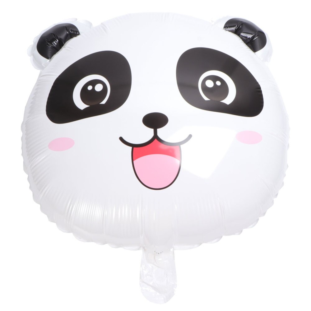 1 Set 20Pcs Leuke Panda Ballon Cartoon Aluminium Folie Ballon Voor Verzamelen Verjaardagsfeestje Decoratie (Wit Zwart roze