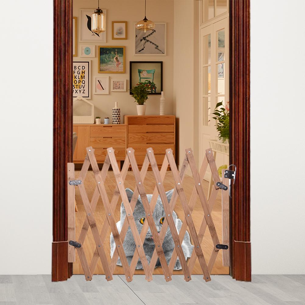 Dagpoort huisdieromheining houten omheining uitschuifbare honden schuifdeur