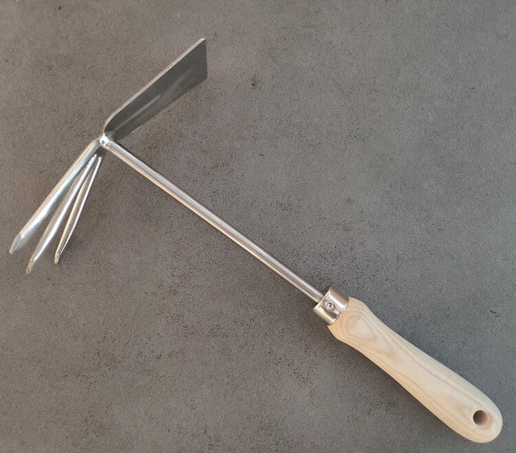 Small Hand Digger and Hoe Combo,wooden Handle,