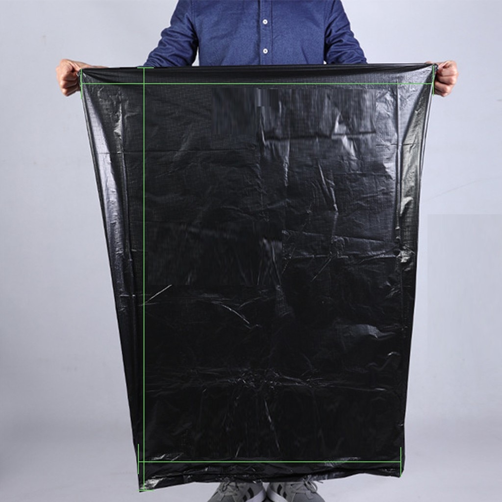 50PCS Black Big Garbage Bag Thicken And Increase Disposable Plastic Bag Property Cleaning Garden Waste Bag мусорные пакеты @35: Default Title
