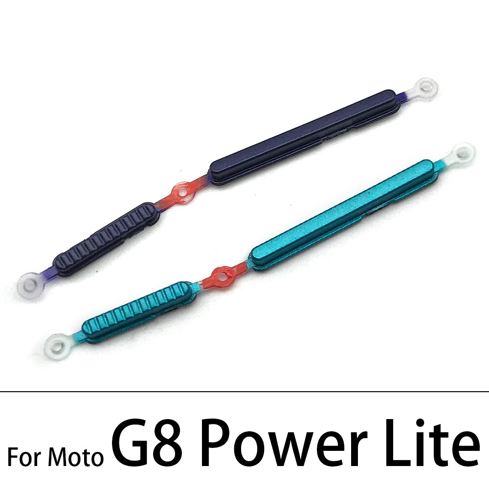 10Pcs/Lot, For Moto G9 G7 Power G8 Plus Play / G8 Power Lite Power Button ON OFF Volume Up Down Side Button Key