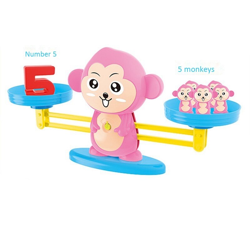 Aap Balans Speelgoed Vroeg Leren Puzzel Verlichting Digitale Optellen En Aftrekken Speelgoed Balans Desktop Game Speelgoed