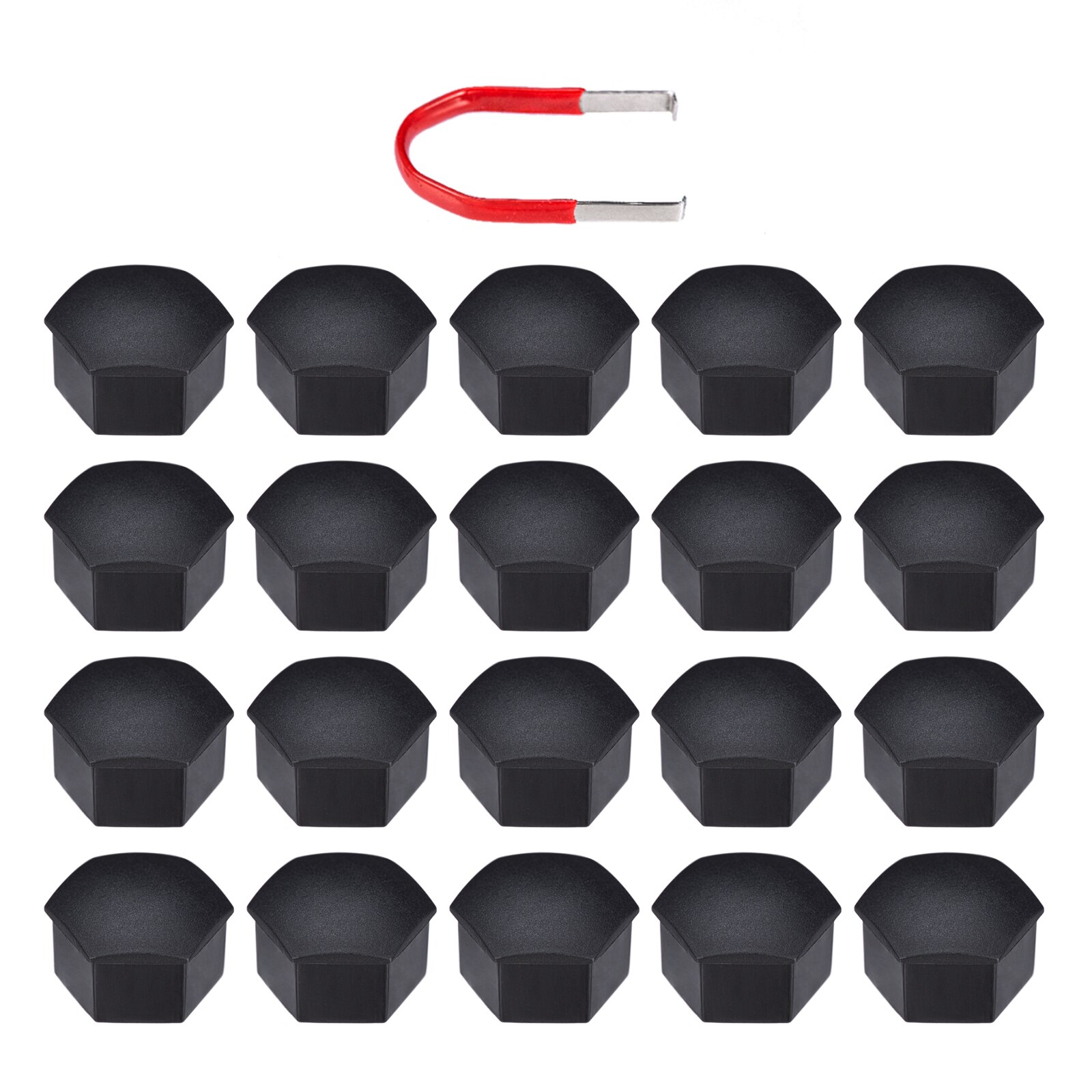 Aerodynamic Wheel Caps Kit Replacement for Tesla 3, S, X-4 Center Caps Set &amp; 20 Wheel Lug Nut Cover