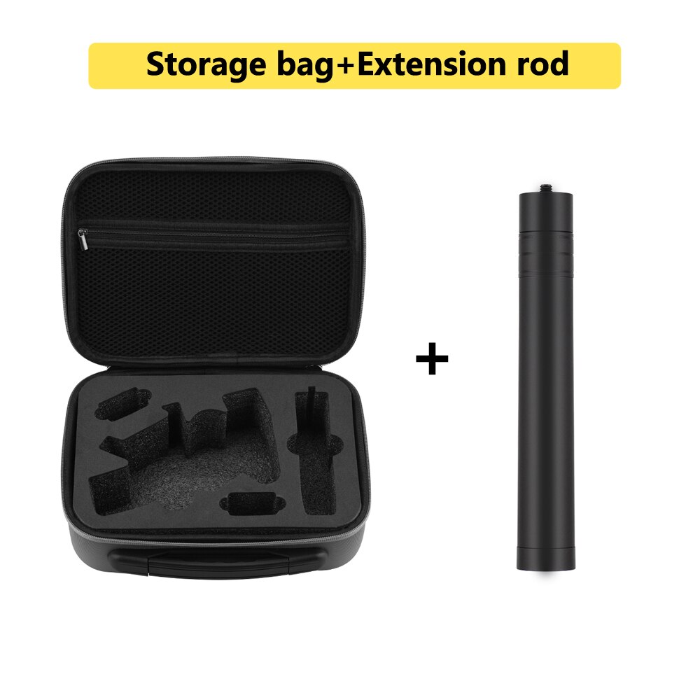 Tragbaren Koffer für DJI OM 4 Osmo Handy, Mobiltelefon 3 Gimbal Stabilisator Lagerung Tasche Handtasche schwer Hülse Kasten Verlängerung Stange zubehör: Weiß