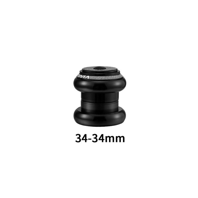 MTB Fahrrad Headset 34mm 44mm 1 1/8in-1 1/2in Rohr Rahmen Zu verjüngt Gabel Adapter Berg Straße Fahrrad Für Gerade Rohr Vorderseite Gabel: Schwarz 34x34mm