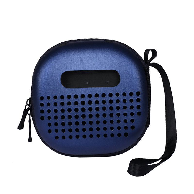 MASiKEN PU EVA Beschermhoes Cover voor Bose Soundlink Micro Bluetooth Speaker Tas Houder Rits Pouch Opslag Handtas: Dark Blue