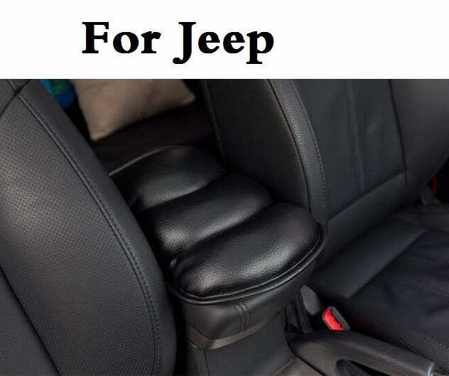 Car Vehicle Center Console Soft Mat Armrests Arm Rest Pad For Jeep Cherokee Compass Grand Cherokee Grand Cherokee SRT8