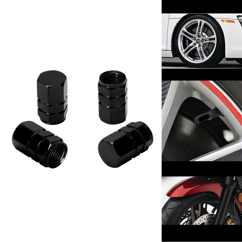 4Pcs Aluminium Tire Velgen Stem Air Ventieldopjes Tyre Cover Auto Vrachtwagen Bike