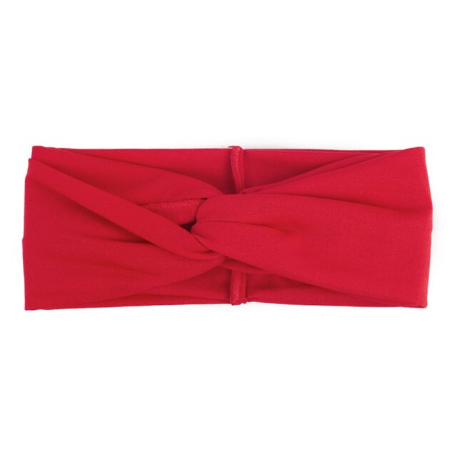 Geebro-turbante elástico de retales para mujer, diademas giratorias, cintas elásticas para el pelo, diadema de para Yoga, cinta para la cabeza para Spa para niña