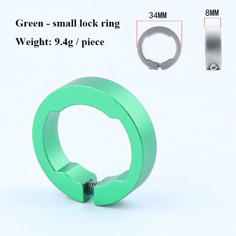 2 stücke Fahrrad Griffe Ring 8/12mm Aluminium Legierung Ende Schloss Ringe MTB Mountain Road Bike Lenker Fahrrad teile radfahren Zubehör: 2pcs Green 8mm