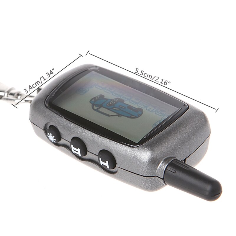 LCD Remote Controller Keychain 2-Way Car Alarm For StarLine A6 Keychain alarm