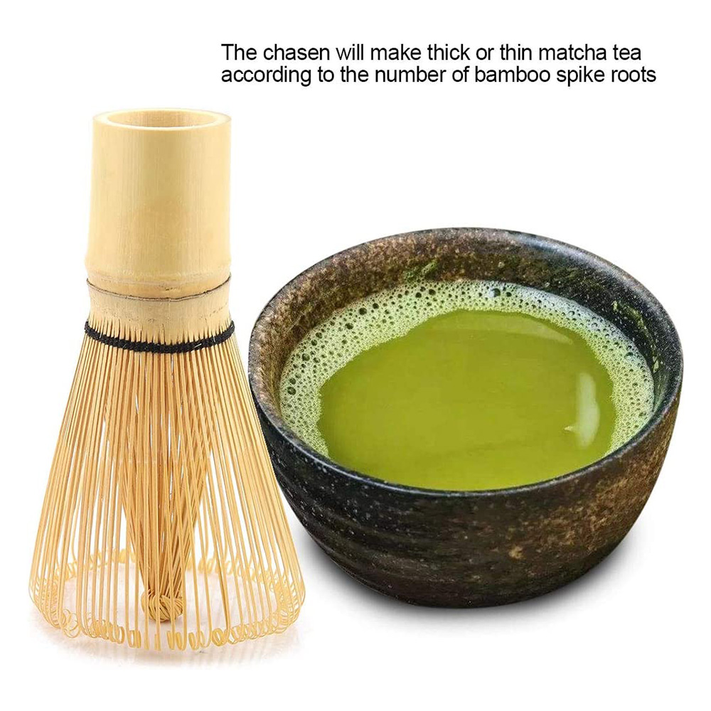 1pc Bamboo Tea Whisk Matcha Green Tea Powder Bamboo Brush Appliance Matching Tool Japanese Matcha Tool Kitchen Supplies