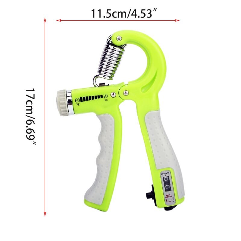 Counting Hand Grip Strengthener Forearm Grip Workout Kit, Adjustable Resistance Grip Strength Traine r, Finger Exerciser