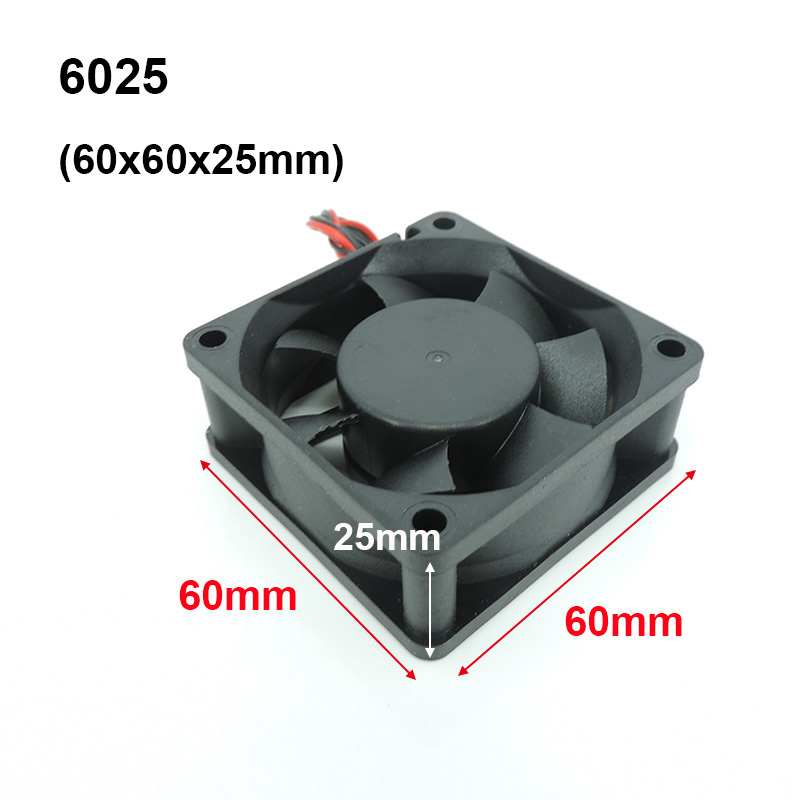 4010 12025 8010 30mm dc 5V 12V 24V ventilador de refrigeración caja de Motor sin escobillas silencioso 40MM 50MM 60MM 70MM 80MM 90MM 120MM para impresión 3D 2PIN: verde / Paquete 1