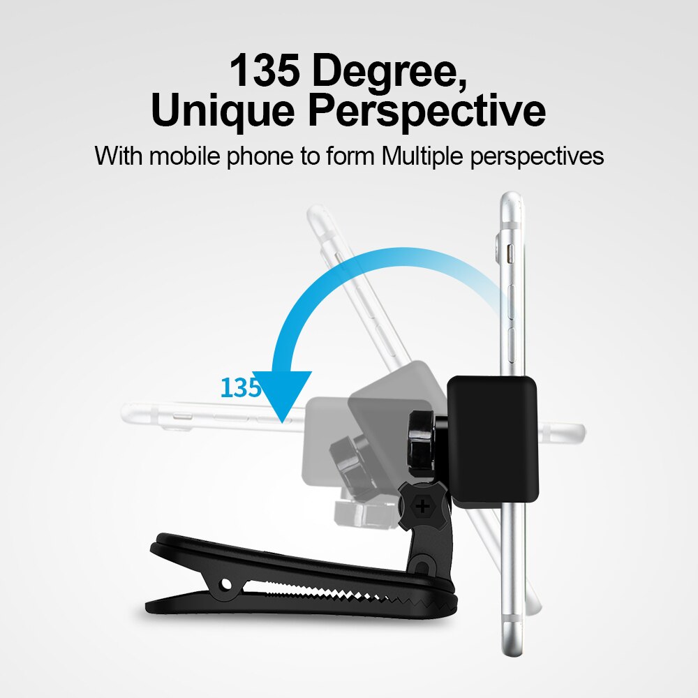 TELESIN soporte para teléfono móvil para Gopro Hero 4 5 6 7 8 Universal mochila Clip pecho soporte fijo multifunción Live Accesorios