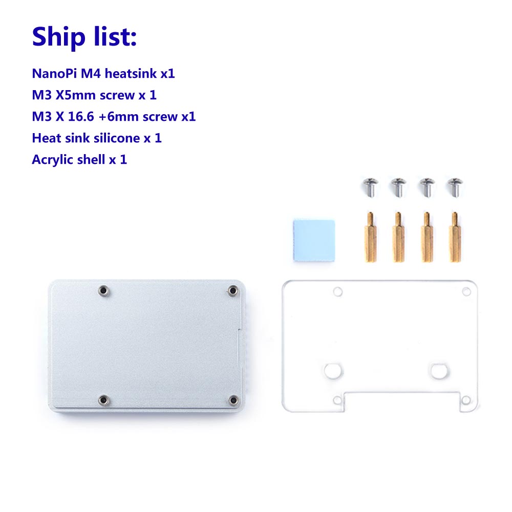 NanoPi M4 koellichaam voor NanoPi M4/M4 V2